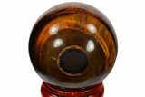 Polished Red Tiger's Eye Sphere - South Africa #116080-1
